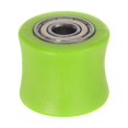 thumbnail image 1 of Unique Bargains 8mm Chain Roller Pulley Tensioner Wheel Guide Concave Type for Bike Sliding Door Green, 1 of 6