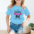 thumbnail image 2 of PMVFHDE Hauts pour Filles T-Shirts Grande Taille pour Fille Hauts Graphiques pour Fille T-Shirts pour Fille Coupe Ample T-Shirts pour Fille Coupe Ample T-Shirt Graphique pour Fille Col Rond Manches Courtes Bleu,11-12 Ans, 2 of 5