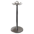 thumbnail image 1 of Stainless Steel Rotating Kitchen Organizer Rack with Hooks for Efficient Utensil Storage and Space Saving, 1 of 8