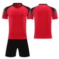 thumbnail image 2 of Custom Football Kit Set for Adult and Child, Name Number Team Logo DIY Family Match Personalized Jersey Shirt Shorts Set, Dad and Son Matching Outfits Watermelon Red XXL, 2 of 6
