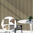 thumbnail image 4 of Self-Stick Wallsticker 3D Wood Panel Faux Effect Stripes Feature, 4 of 7