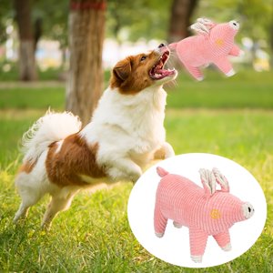 SIfdSeng Pet Toys Can Make Noise Toy Pigs Corn Velvet Cute Plush Pigs Small Dog Toy Dog Toys for Puppies Interactive Dog Toys for Large Dogs