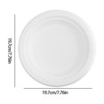 thumbnail image 3 of Danhjin Disposable Dishware Disposable Round Cutlery Paper Plates Disposable Pulp Molded Party Plates Kitchen Gadgets, 3 of 6