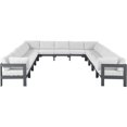 thumbnail image 2 of Meridian Furniture Nizuc Sectionnel Modulaire de Patio Extérieur Blanc, 2 of 7