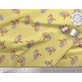 thumbnail image 2 of Soimoi Georgette Viscose Fabric Wool & Cat Animal Print Fabric by the Yard 42 Inch Wide, 2 of 3
