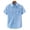 Light Blue, variant on cfhntfmh Men's Button down Short Sleeve Shirt Cotton Linen Casual Summer Beach Linen Wedding Shirts with Pocket