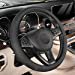 thumbnail image 3 of SEG Direct Black Microfiber Leather Auto Car Steering Wheel Cover Universal 15 inch, 3 of 10
