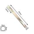 thumbnail image 1 of 85--130mm Square Spindle 8mm Galvanised Door Window Handle Iron Square Pin Home Door Hardware Accessories, 1 of 8
