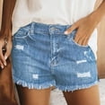 thumbnail image 2 of 2025 Femmes Été Shorts de Course pour Femmes Jeans Taille Haute Ajustés Robe à Manches Courtes pour Femmes Shorts Troués, 2 of 5
