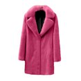 thumbnail image 4 of Veste Chaude en Fausse Fourrure Couleur Unie Mode Décontractée pour Femmes, 4 of 5