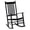 Black, variant on Outsunny Wooden Porch Rocking Chair Outdoor Patio Rocker Garden Single Leisure Reclining Seat Armchair Natural