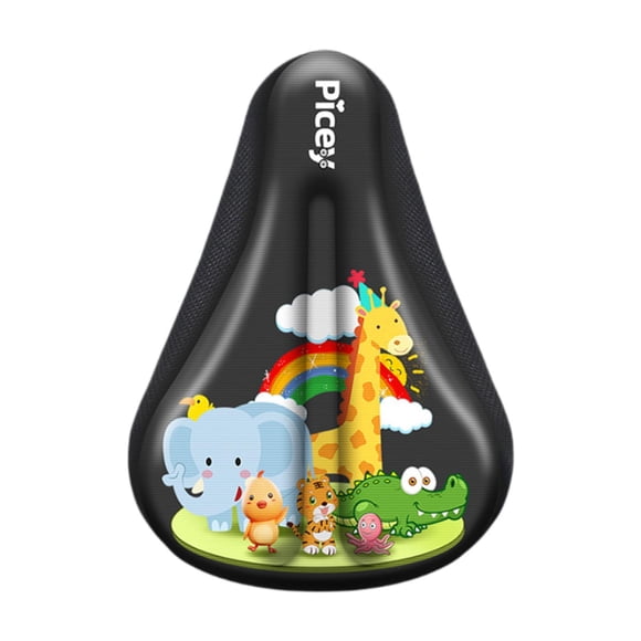Lipstore Housse de Coussin de Siège de Vélo pour Enfants en Silicone Enfant Cyclisme Accessoires de Cyclisme Doux animal
