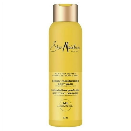 SheaMoisture Gel Douche Hydrate et Restaure la Peau Sèche Beurre de Karité Brut pour une Hydratation Visible 24 H pour une Peau Saine et Éclatante 532 ml