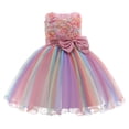 thumbnail image 2 of LEEy-world Vêtements pour Filles Tout-Petits Enfants Bébés Filles Dashiki Africain Style Traditionnel Manches Courtes Col Rond Robe Ankara Robes de Princesse Ensembles, Rose, 2 of 3