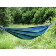 thumbnail image 3 of Hamac Double de Style Brésilien de Luxe - Bleu Vert, 3 of 5