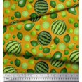 thumbnail image 2 of Soimoi Velvet Fabric Pear,Lemon & Watermelon Fruits Decor Fabric Printed Yard 58 Inch Wide, 2 of 3
