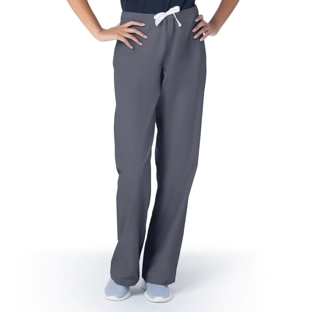 Urbane Women's Essentials Classic Relaxed Fit Breathable Fade Resistant 1 Pocket Drawstring Basic Pull On Scrub, Style 9502
