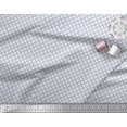 thumbnail image 3 of Soimoi White Velvet Fabric Square Geometric Print Fabric by the Yard 58 Inch Wide, 3 of 3