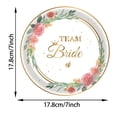 thumbnail image 3 of Flower Bride Party Theme Tableware Set Disposable Decorative Tableware Paper Set, 3 of 4
