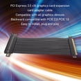 thumbnail image 3 of PCI Express 3.0 X16 Riser Cable,  Flexible High Speed Graphics Card Extender,  180 Degree EMI Shielded Slots,  Compatible with GTX RTX Series,  Radeon Series Graphics Card, 3 of 7