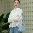 thumbnail image 2 of Sac Bandoulière Petit à Triple Fermeture Éclair pour Femmes, Sac à Épaule Latérale Carré pour Appareil Photo avec Grand Sangle, 2 of 5