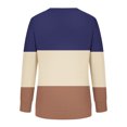 thumbnail image 5 of EQWLJWE Chemises à Manches Longues pour Femmes Été Femmes Décontracté Patchwork Imprimé Col Rond Manches Longues Chandail Blouse Chandail en Molleton Hauts Vêtements d'Automne pour Femmes, 5 of 5