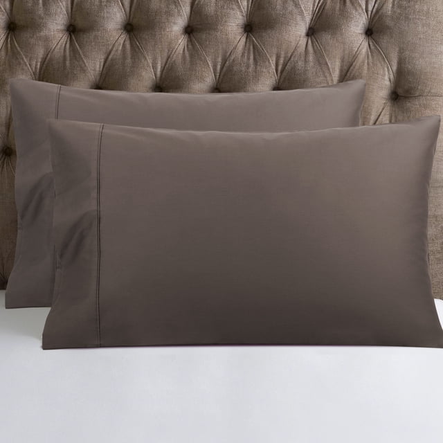 PiccoCasa Pillowcase Set of 2, Soft Cotton with Envelope Beaver Standard