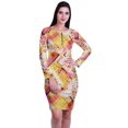 thumbnail image 2 of Moomaya Womens Full Sleeve Printed Midi Length Printed Bodycon Dress, 2 of 6