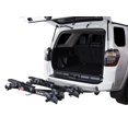 thumbnail image 2 of Saris Bike Rack 4414B Freedom; 2 Inch Receiver Hitch Mount; Holds 4 Bikes; Up To 190 Pound Weight Capacity; Bike Tire Clamp; Without Lock; Foldable; Black; Steel, 2 of 10