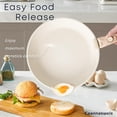 thumbnail image 3 of Caannasweis 11 Piece Stackable Nonstick Cookware Set, Aluminum, Beige, 3 of 7
