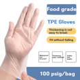 thumbnail image 2 of Disposable TPE Gloves for Kitchen  Baking Latex  Transparent  Durable Rubber  Thick  Nitrile  Food Grade  Food Grade, 2 of 5