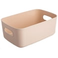 thumbnail image 1 of Storage Basket Solid Color Space-Saving Plastic Tissue Makeup Holder Home Decor, 1 of 10
