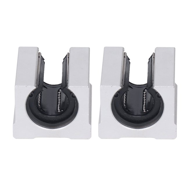 2PCS Linéaire Bloc de Glissement de Roulement à Billes en Alliage d'Aluminium SBR20UU Bloc de Roulement Linéaire Ouvert pour Robot