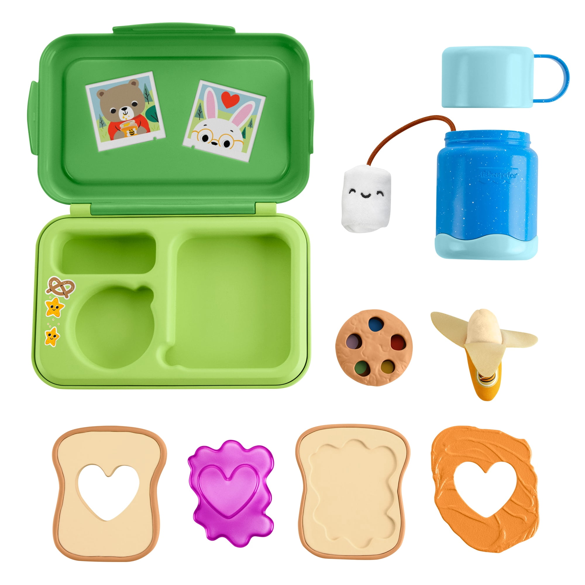 Fisher-Price-Friendship-Forest-Activity-Lunchbox,-Pretend-Food-Play-Toy-for-Toddlers,-9-Pieces---Walmart-Exclusive