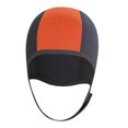 thumbnail image 4 of kurtrusly 3mm Neoprene Scuba Diving Hat Protection Ear for Rafting Underwater Unisex orange, 4 of 9