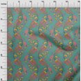 thumbnail image 2 of oneOone Polyester Lycra Fabric Leaves|Floral & Paisley Block Fabric Prints By Yard 56 Inch Wide, 2 of 4