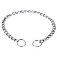 thumbnail image 2 of Chain Dog Training Choke Collar, Adjustable Stainless Steel Chain Dog Collar, Strong, Durable, Weather Proof, Tarnish Resistant Metal Links Walking Training Collar, for Small, Medium, Large Dogs(S), 2 of 3