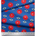 thumbnail image 3 of Soimoi Crepe Silk Fabric Floral & Bee Insects Decor Fabric Printed Yard 42 Inch Wide, 3 of 3