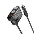 thumbnail image 1 of Decodeary Quick Charge 30 Car Cigarette Lighter Adapter With Safety Features Cigarette Lighter Splitter black 1Set, 1 of 6