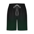 thumbnail image 4 of RKSTN Swim Shorts for Mens Gradient Print Ultra Plus Size Color Blocking Elastic Waist Drawstring Casual Versatile Beach Vacation Board Shorts with Pockets, 4 of 4