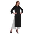thumbnail image 2 of Bimba Kurta Droite Unie Ethnique Indienne pour Femmes à Col Mandarin avec Encolure Plissée en Coton, 2 of 7