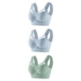 thumbnail image 1 of Timegard Womens Plus Size Bras No Underwire Full Coverage Mesh Breathable Comfort Everyday Bralette, 1 of 2