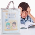 thumbnail image 2 of Bdday A3 Thick Document Bag Transparent Test Paper Storage Bag Art Paper Storage Bag A4 Material Storage Tote Bag, 2 of 4