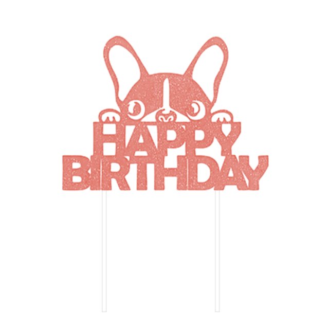 fastboy Happy Birthday Dog Pet Cake Plaque