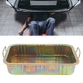thumbnail image 4 of Oil Drip Pan,Galvanized Oil Drip Tray Pan Professional Metal Drain Container Universal Auto Repair Tool For Vehicle, 4 of 8
