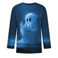 thumbnail image 4 of Birdeem T-Shirts à Manches Longues pour Hommes Imprimé Col Rond Mode Décontractée Manches Courtes Blouses Chemises Manches Longues Chemises de Noël pour Hommes, 4 of 4