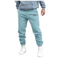 thumbnail image 1 of WEAIXIMIUNG Pantalon Noir Homme Coupe Ajustée Fuselé Hommes Automne et Hiver Mode High Street Loisirs Ample Sports Plein Air Course Chandail Pantalon Pantalon Pantalon, 1 of 4