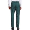 thumbnail image 3 of INSPIRE CHIC Men's Dress Plaid Printed Business Checked Pants 36 Dark Green, 3 of 7