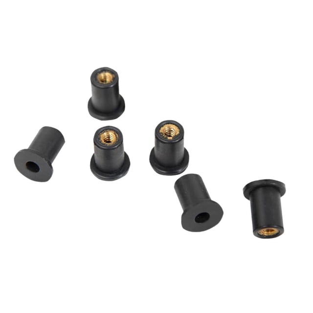 veasfak 6 Pcs M5 Écrous de Puits en Caoutchouc Métriques 17 x 14mm