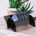 thumbnail image 4 of OUNONA Support de Rangement pour Disques Vinyles Noir pour Bureau, Organisateur Robuste pour Cds et Albums, 4 of 8